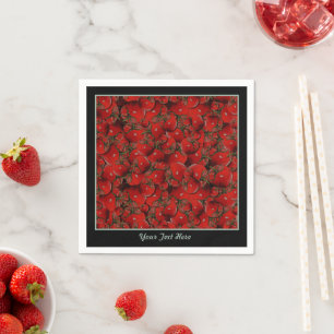 Tomatoes Paper Napkins - Optional Personalisation
