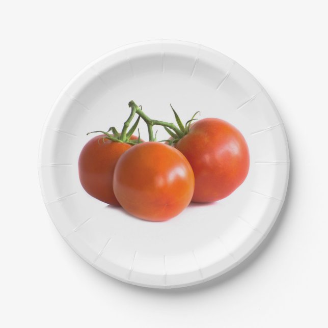 Tomatoes Paper Plate (Front)
