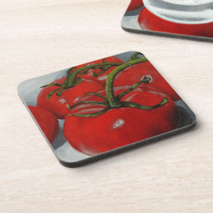 Tomatoes Plastic Coasters