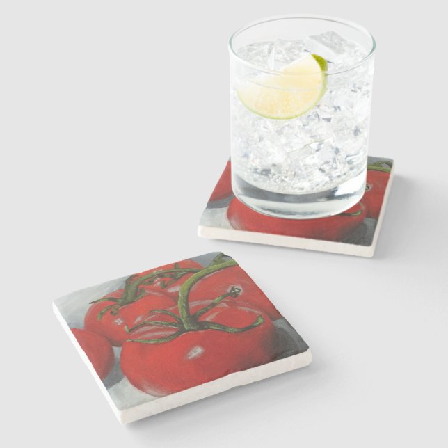 Tomatoes Stone Coaster (Side)