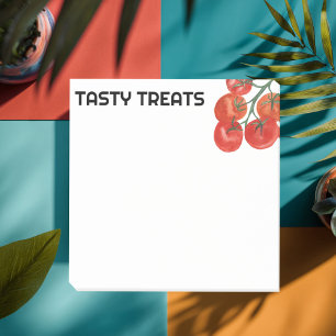 Tomatoes Watercolor CUSTOM Monogram Personalised Post-it Notes