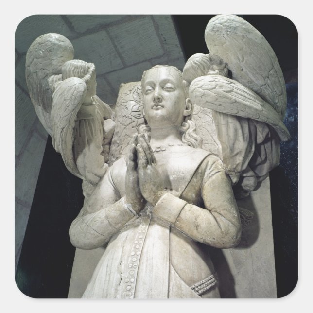 Tomb of Agnes Sorel  1450-59 Square Sticker (Front)