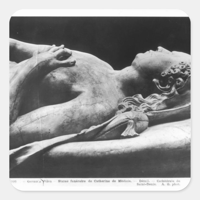 Tomb of Catherine de Medici  and Henri II Square Sticker (Front)
