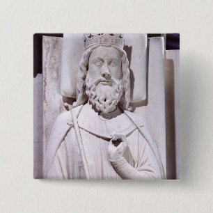 Tomb of Clovis I , King of the Franks 15 Cm Square Badge