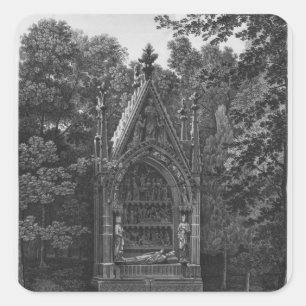Tomb of King Dagobert, Musee Monuments Francais Square Sticker