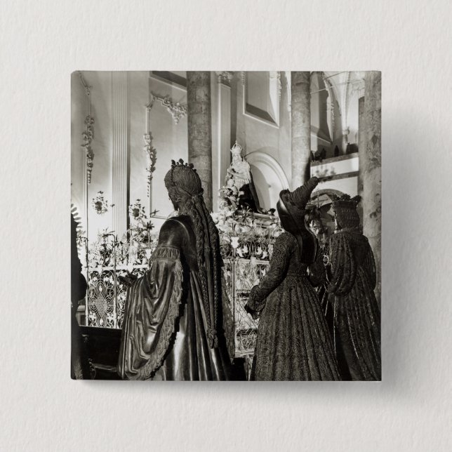 Tomb of Maximilian I 15 Cm Square Badge (Front)