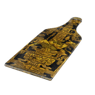 Tomb of Pakal - Gold Palenque Astronaut Cutting Board
