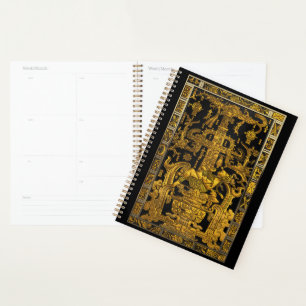 Tomb of Pakal - Gold Palenque Astronaut Planner
