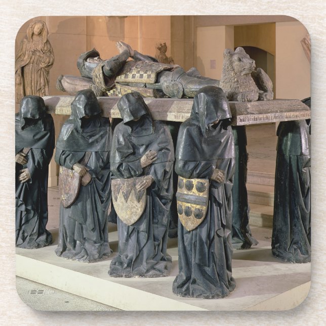 Tomb of Philippe Pot (1428-94) from Citeaux Abbey, Coaster (Front)