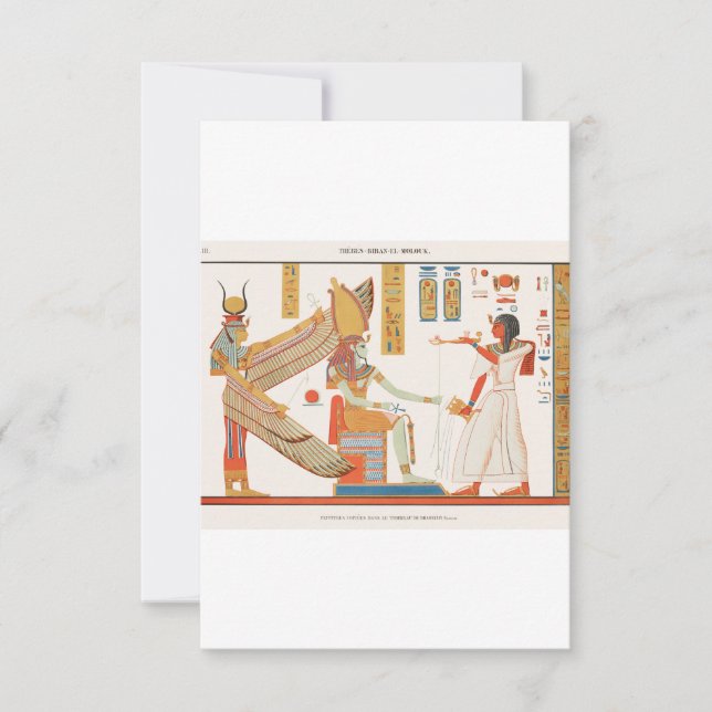 Tomb Of Ramses IV Egyptian Ancient Art Save The Date (Front)