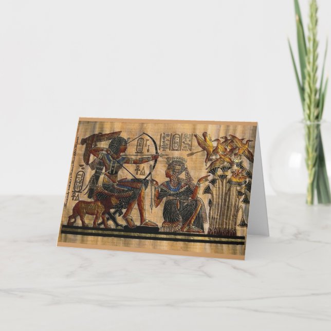 Tomb Painting on Papyrus Card (Front)