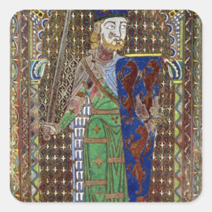 Tomb plaque of Geoffrey Plantagenet Square Sticker