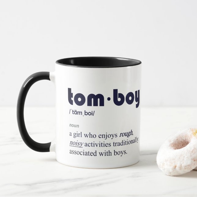 Tomboy Definition Mug (With Donut)
