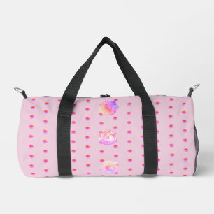 Tomboy Pink Boho Flower Duffle Bag