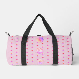 Tomboy Pink Flower Duffle Bag