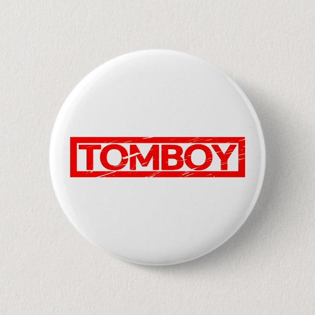 Tomboy Stamp 6 Cm Round Badge (Front)