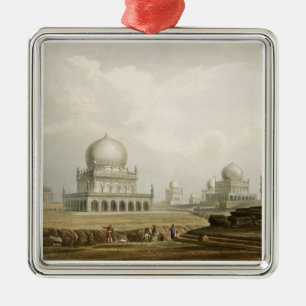 Tombs of the Kings of Golconda in 1813, from Volum Metal Tree Decoration