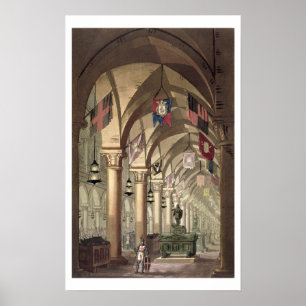 Tombs of the Knights Templar, c.1820-39 (aquatint) Poster