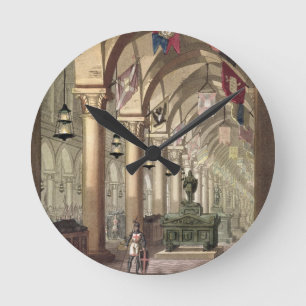 Tombs of the Knights Templar, c.1820-39 (aquatint) Round Clock