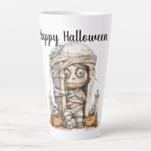 Tombside Trouble – Mummy Mischief & Mini Monsters Latte Mug
