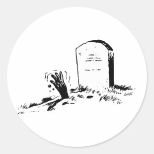 Tombstone And A Hand Stickers