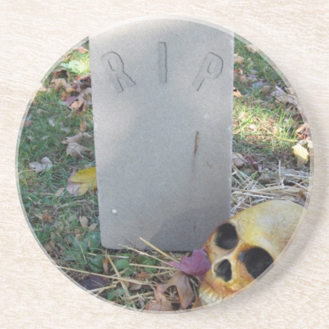 Tombstone & Skull Coaster (Front)