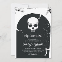 Tombstone & Skull RIP Twenties 20s 30th Birthday