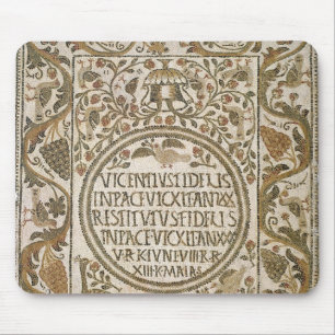 Tombstone with an epitaph mouse pad