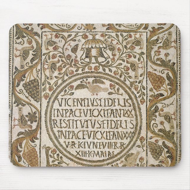 Tombstone with an epitaph mouse pad (Front)