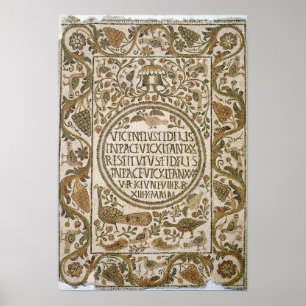 Tombstone with an epitaph poster