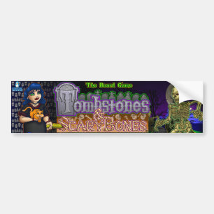 Tombstones & ScaryBones Bumper Sticker
