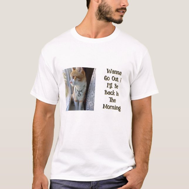 Tomcat, Photo And Text Customisable, Funny Text, T-Shirt (Front)