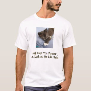 Tomcat Photo, Funny Text Front & Back,  T-Shirt