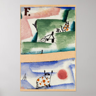 Tomcat's Turf , Surrealism Famous Painting Poster