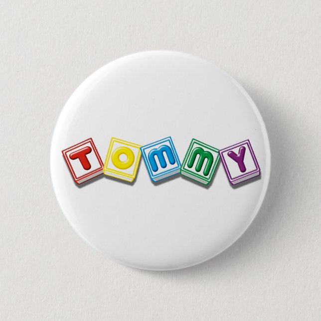 Tommy 6 Cm Round Badge (Front)