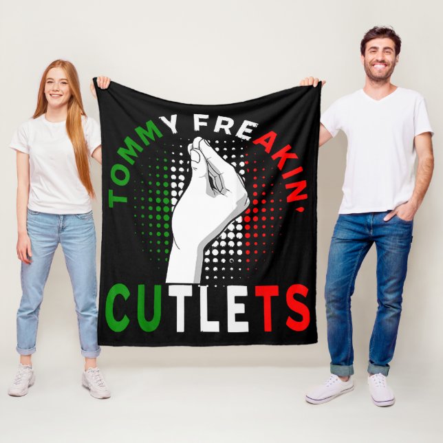 Tommy Cutlets Fleece Blanket (In Situ)
