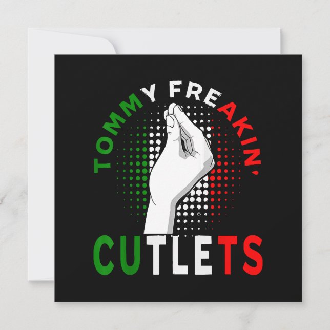Tommy Cutlets Invitation (Front)