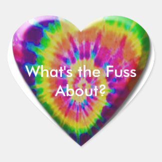 Tommy G Tie Dye Heart Heart Sticker