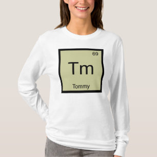 Tommy Name Chemistry Element Periodic Table T-Shirt