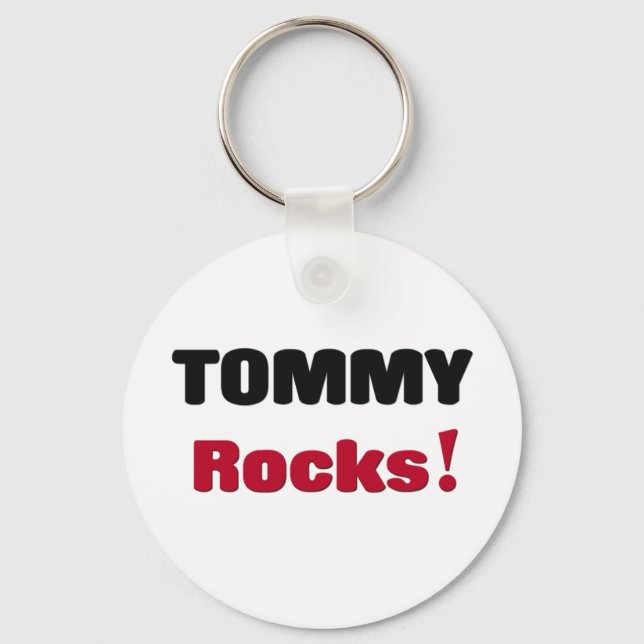 Tommy Rocks Key Ring (Front)