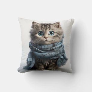 Tommy, the fluffiest Tabby Cat Cushion