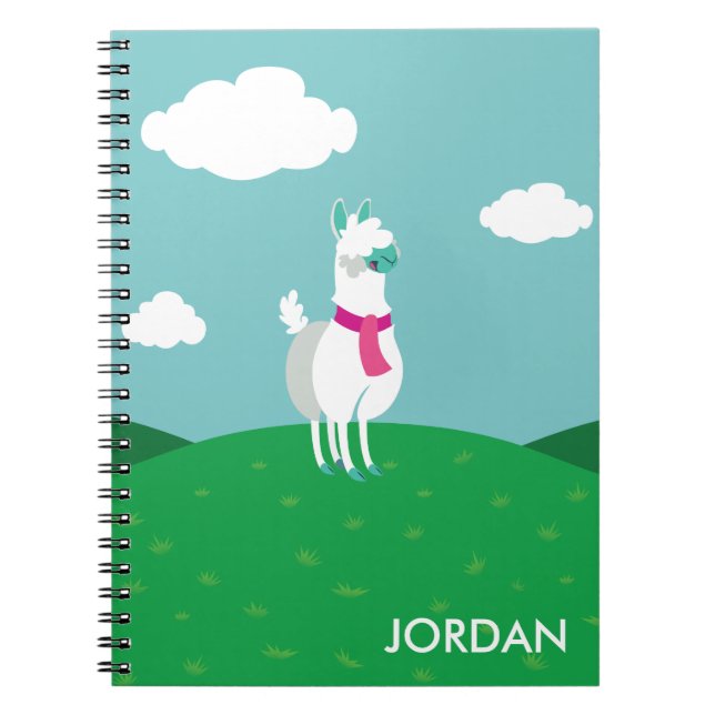 Tommy the Llama Notebook (Front)