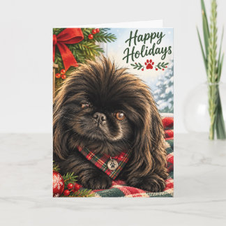 Tommy the Pekingese Holiday Card