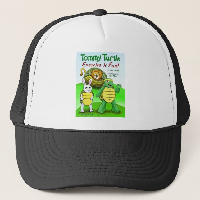 Tommy Turtle: Exercise is Fun! Trucker Hat (Front)