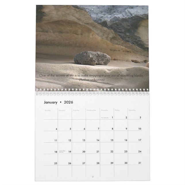 Tomorrow in another NOW - just a little later.... Calendar (Jan 2026)