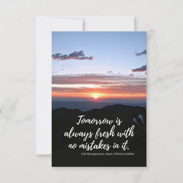 Tomorrow Is Always Fresh Note Cards (Front)