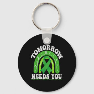 Tomorrow Needs You Mental Health Awareness Rainbow Key Ring