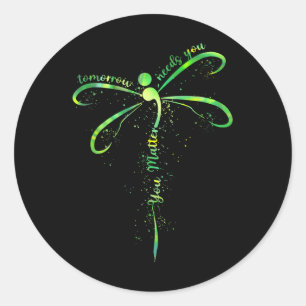 Tomorrow Needs You Mental Health Awareness You Classic Round Sticker