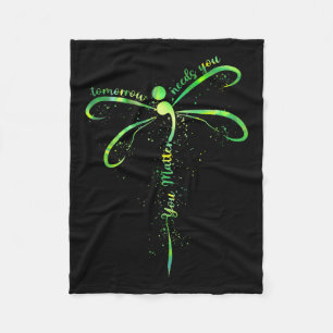 Tomorrow Needs You Mental Health Awareness You Fleece Blanket
