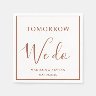 Tomorrow We Do Minimal and Chic Wedding Napkins